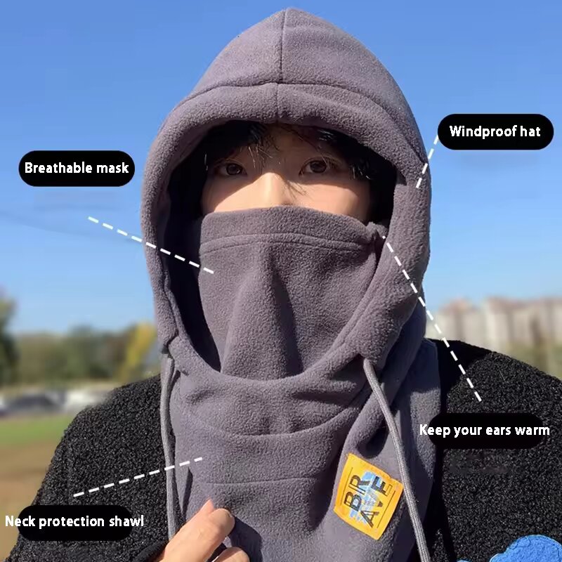 Topi Balaclava Hangat, Penutup - Neck Gaiter Fleece ulasan dan harga