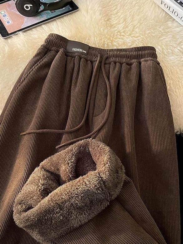 Celana Kasual Beludru Domba Te - Corduroy Pant Warm ulasan dan harga