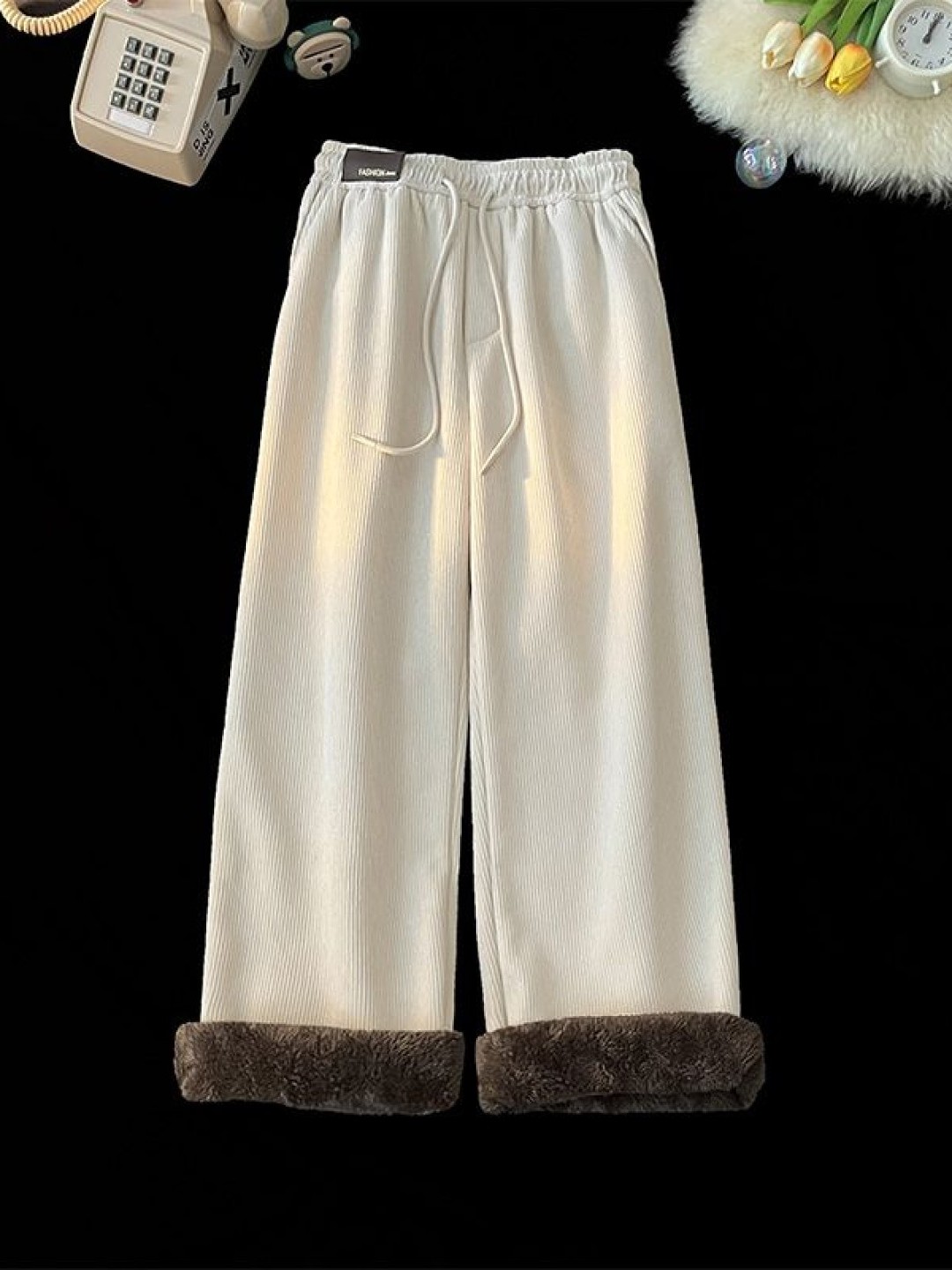 Celana Kasual Beludru Domba Te - Corduroy Pant Warm ulasan dan harga