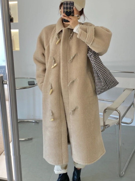 Mantel Musim Dingin Tebal Berb - Wool Coat Peacoat ulasan dan harga