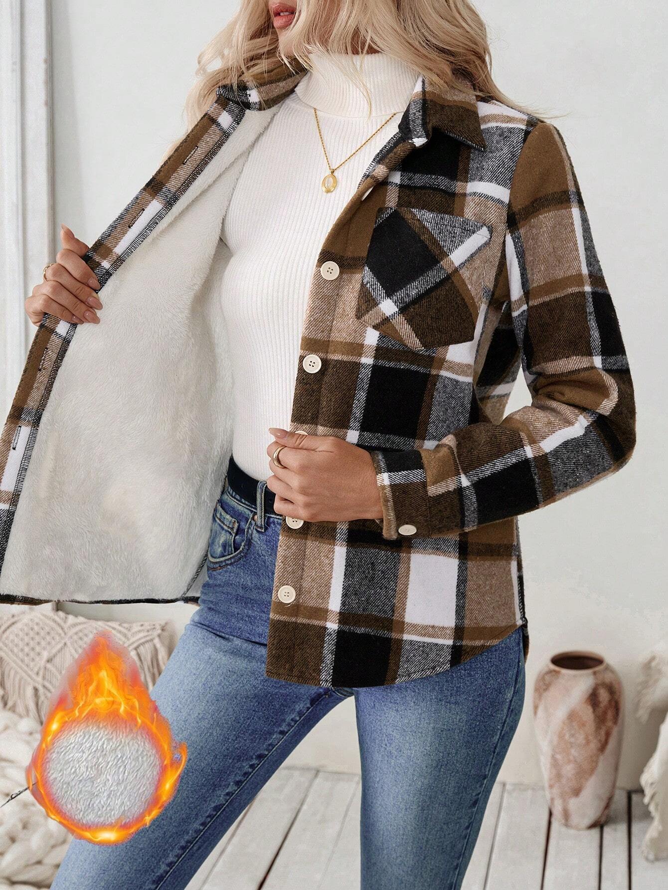Jaket Kemeja Flanel Oversize B - Flannel Shirt Lined ulasan dan harga