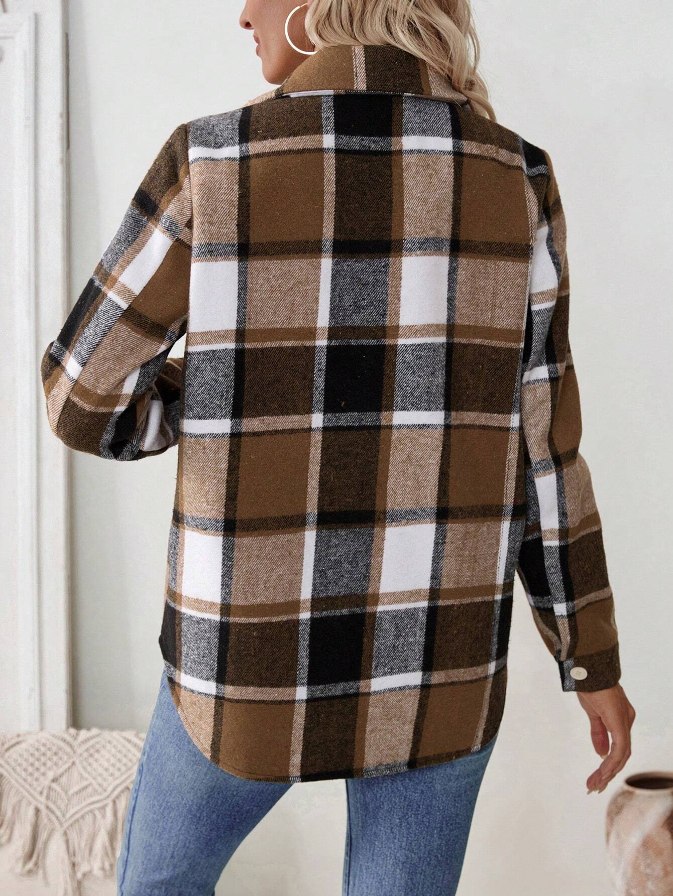 Jaket Kemeja Flanel Oversize B - Flannel Shirt Lined ulasan dan harga